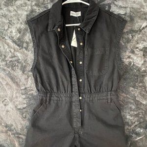 Zara Denim Romper